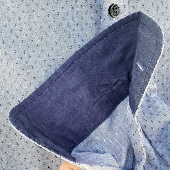 MICHAEL KORS BUTTON DOWN LONG SLEEVE DRESS SHIRT - Picture 4 of 7